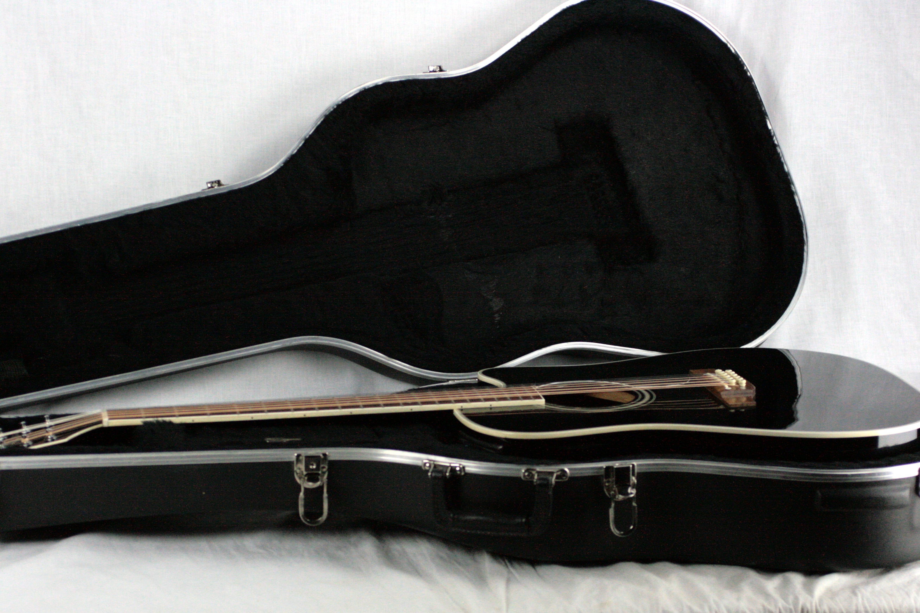 2000 Takamine EF381C Black 12-String Acoustic Electric Guitar! Made in Japan! ef381sc