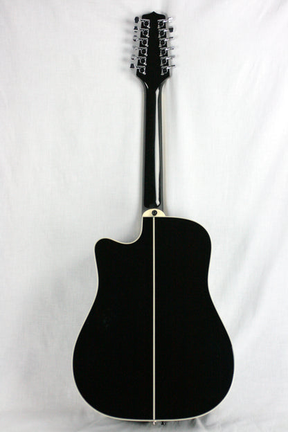 2000 Takamine EF381C Black 12-String Acoustic Electric Guitar! Made in Japan! ef381sc