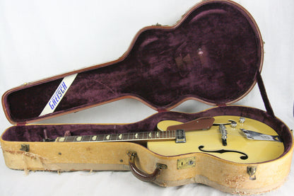 c. 1957 Gretsch Streamliner Bamboo Yellow Copper Mist! Transitional Electromatic 6189 Model! Anniversary 6120