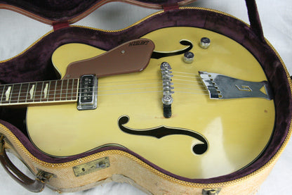 c. 1957 Gretsch Streamliner Bamboo Yellow Copper Mist! Transitional Electromatic 6189 Model! Anniversary 6120