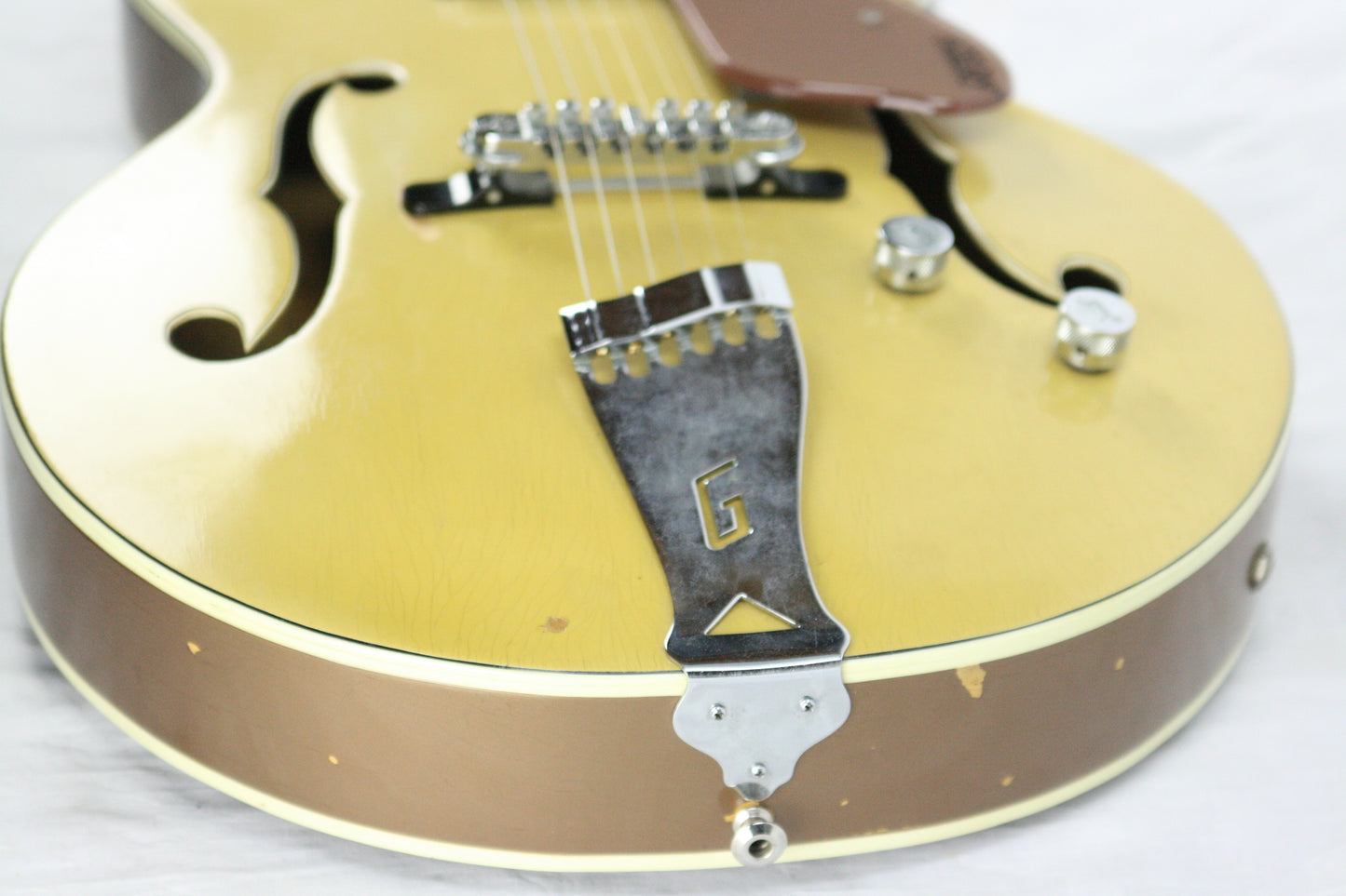 c. 1957 Gretsch Streamliner Bamboo Yellow Copper Mist! Transitional Electromatic 6189 Model! Anniversary 6120