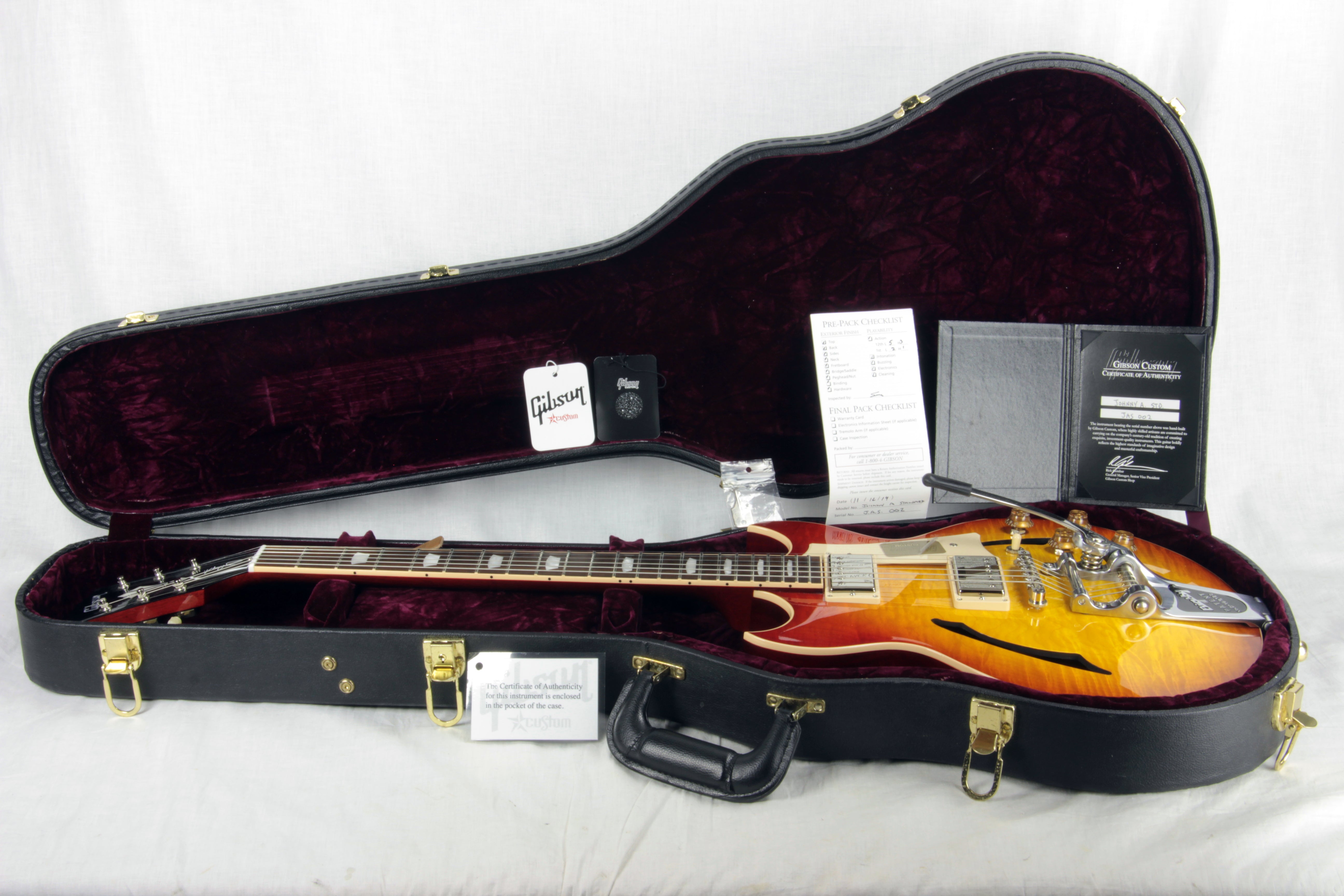 *SOLD*  2014 Gibson Custom Shop Johnny A Standard w/ Bigsby! Thinline Hollowbody Archtop! Les Paul ES-335