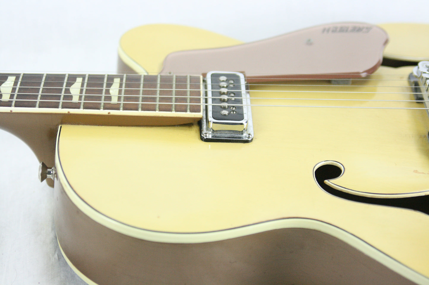 c. 1957 Gretsch Streamliner Bamboo Yellow Copper Mist! Transitional Electromatic 6189 Model! Anniversary 6120