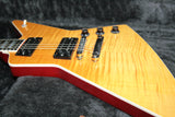 *SOLD*  2005 Gibson Explorer Pro Flametop EBONY Board Les Paul Custom Inlays! X-Plorer