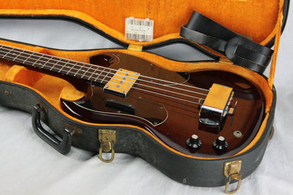 RARE 1969 Gibson EB-0 LEFT-HANDED Bass w OHSC! Double-Pickguard Lefty! Vintage