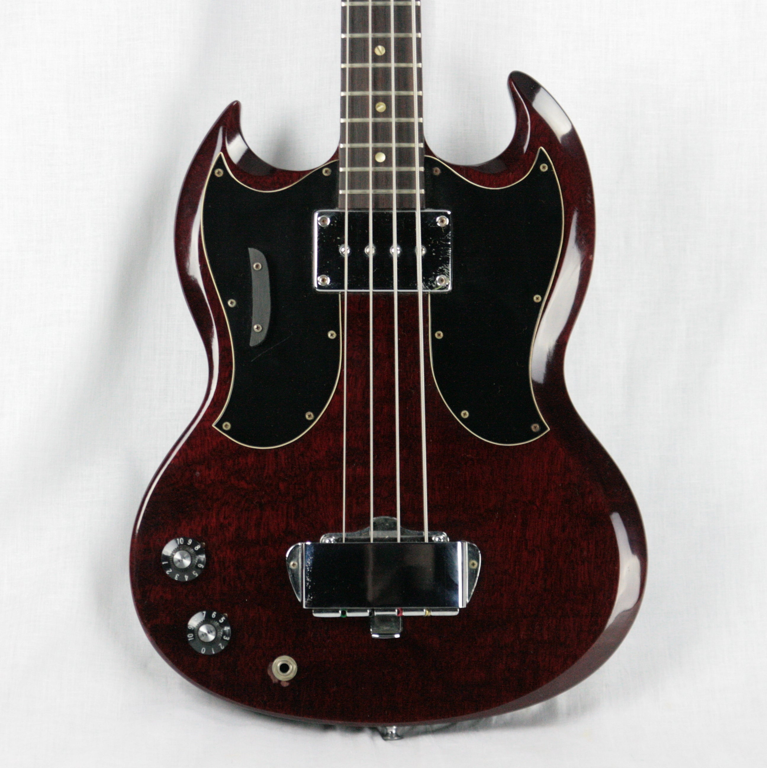 *SOLD*  RARE 1969 Gibson EB-0 LEFT-HANDED Bass w OHSC! Double-Pickguard Lefty! Vintage