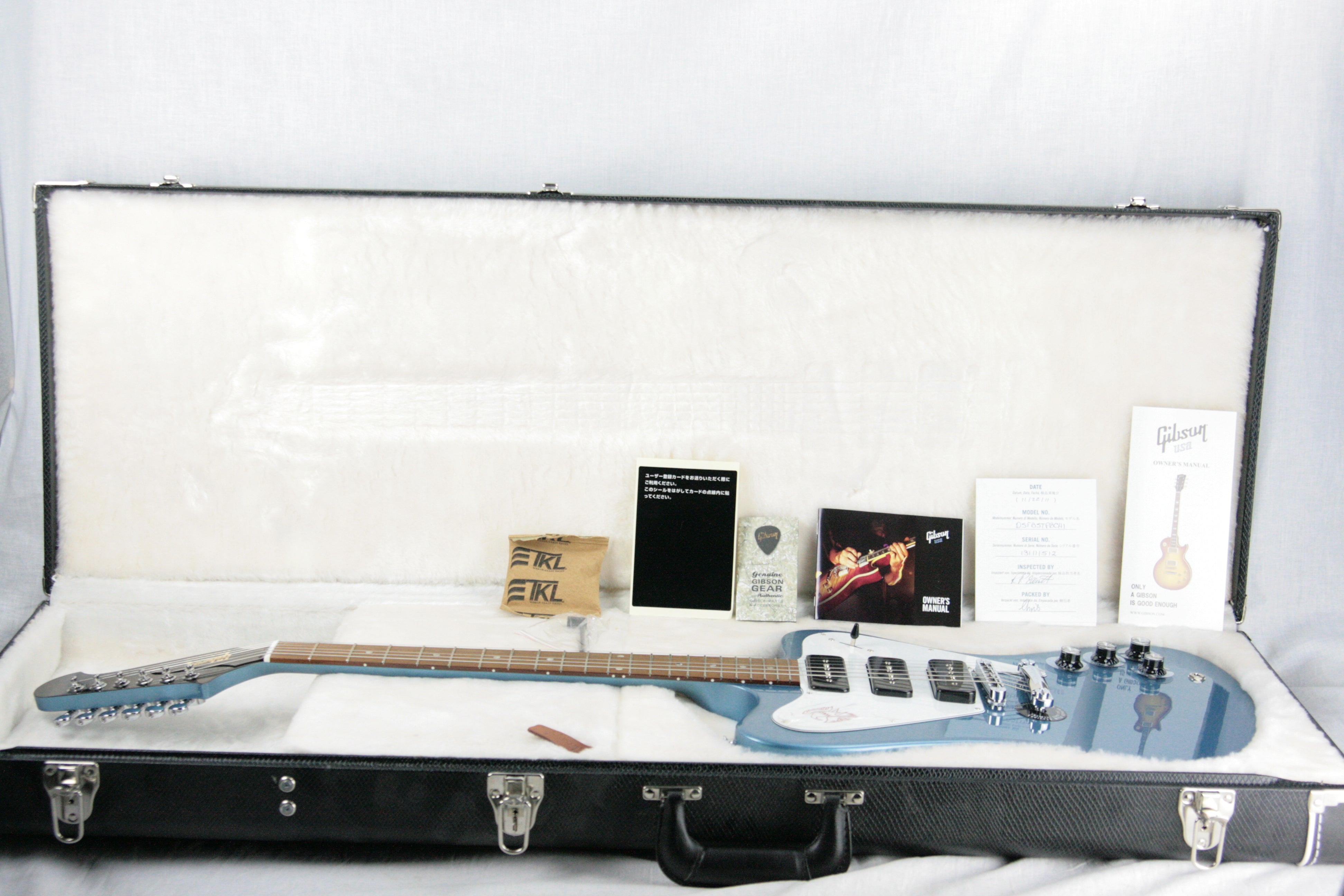 *SOLD*  NOS 2011 Gibson Firebird Non-Reverse Pelham Blue 3 P90's w/ OHSC! MINT UNPLAYED!