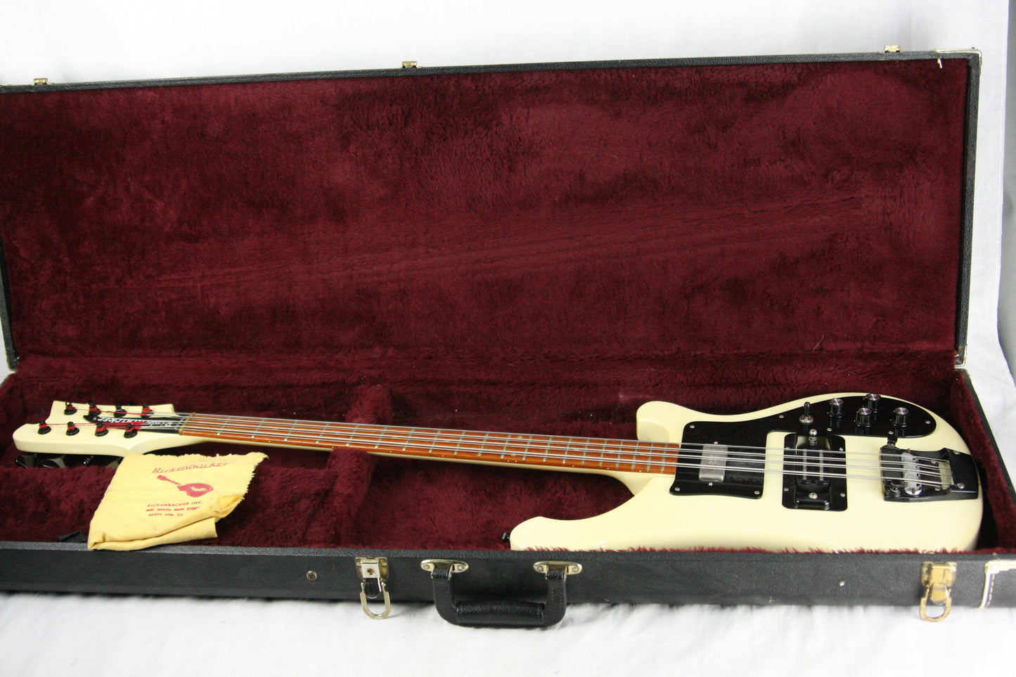 1988 Rickenbacker 4003 S/8 String Bass! 4003S Rare White w/ Black Parts! 8 String 4000, 4001