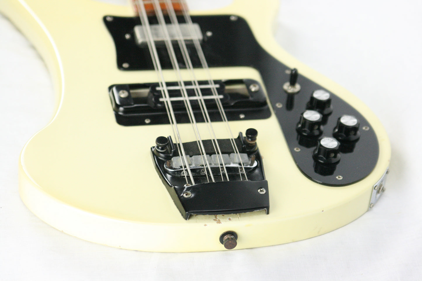 1988 Rickenbacker 4003 S/8 String Bass! 4003S Rare White w/ Black Parts! 8 String 4000, 4001