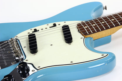 1965 Fender Mustang DAPHNE BLUE w/ Original Case - Kurt Cobain-type, L-Series, Small Headstock!