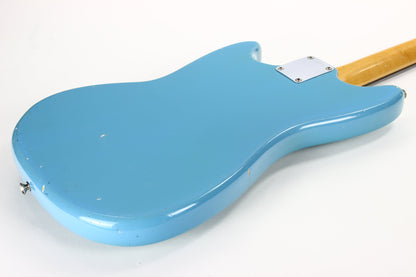 1965 Fender Mustang DAPHNE BLUE w/ Original Case - Kurt Cobain-type, L-Series, Small Headstock!