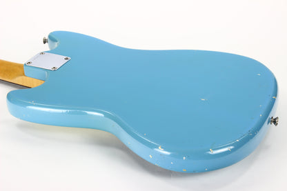 1965 Fender Mustang DAPHNE BLUE w/ Original Case - Kurt Cobain-type, L-Series, Small Headstock!