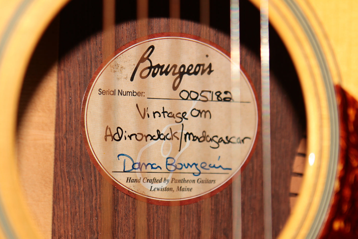 2010 Bourgeois OM Vintage Adirondack Spruce Madagascar Rosewood! Herringbone Inlay! Ziricote