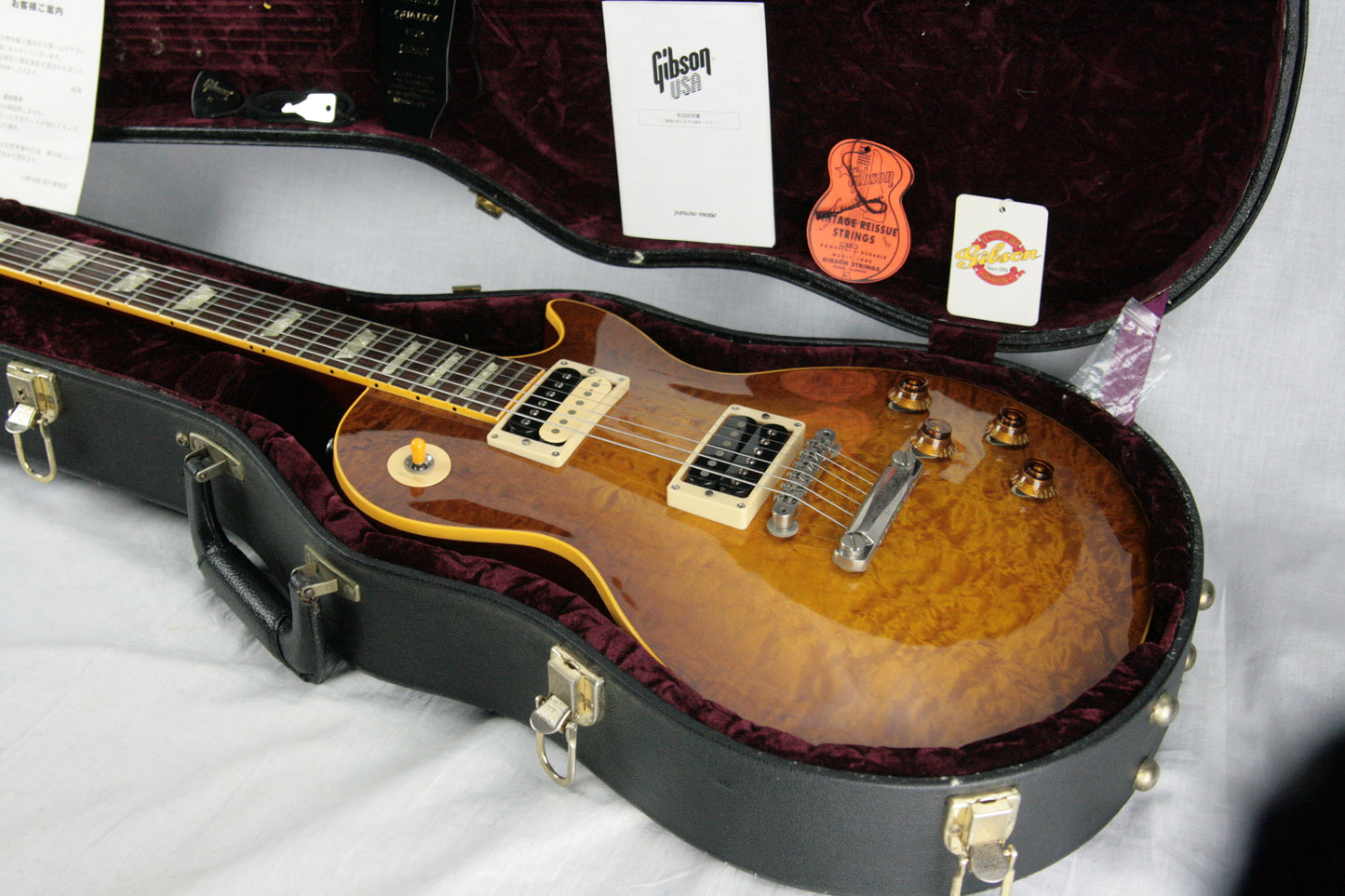 1996 Gibson YAMANO '58 Les Paul Reissue Historic QUILT Flametop! 1958 R8 1959 R9 Custom Shop