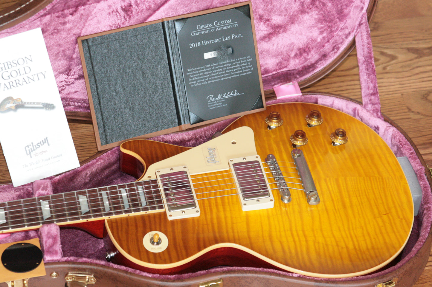7.8 lbs! 2018 Gibson 1959 Les Paul Historic Reissue! R9 59 HONEY LEMON FADE Custom Shop TH Spec