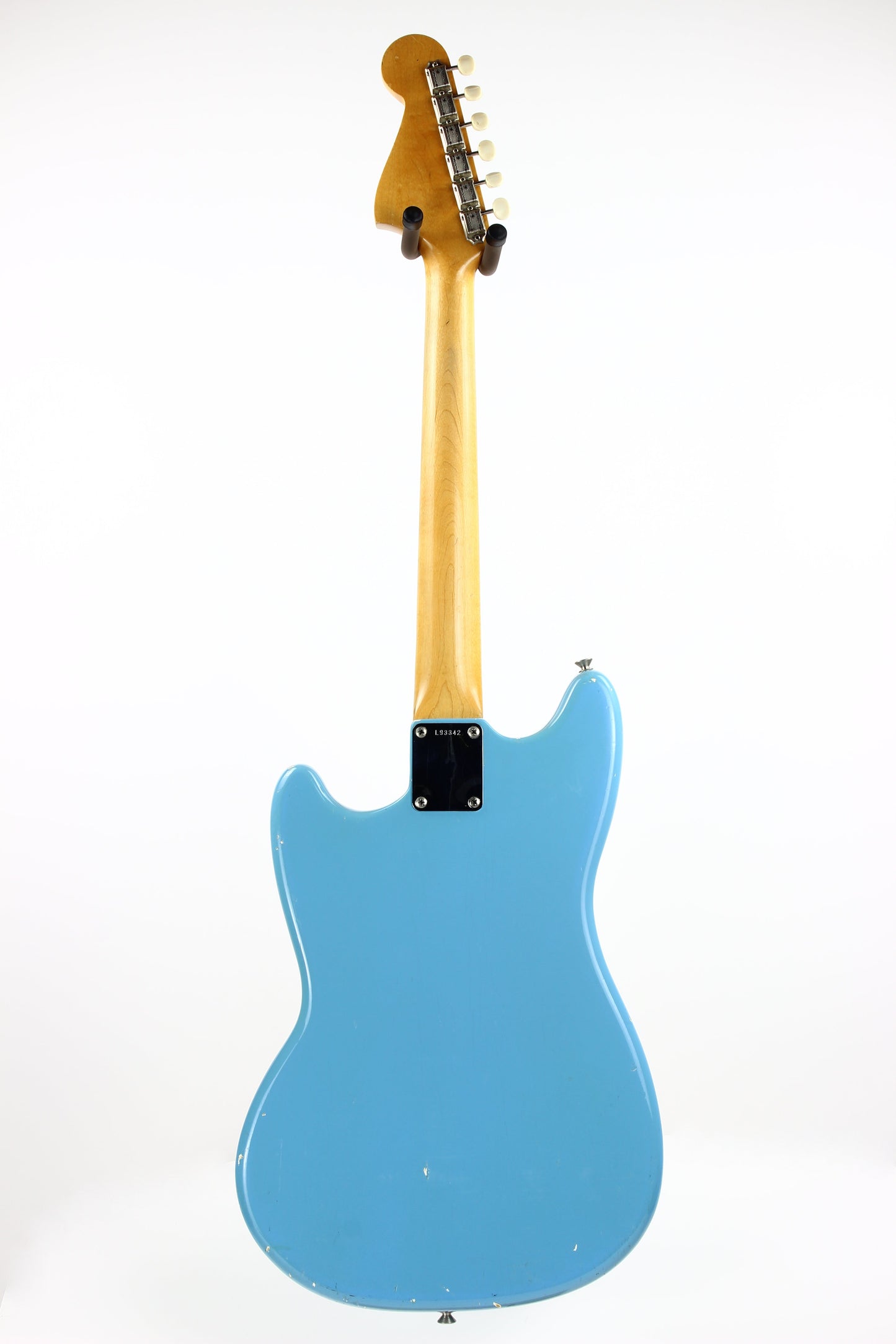 1965 Fender Mustang DAPHNE BLUE w/ Original Case - Kurt Cobain-type, L-Series, Small Headstock!