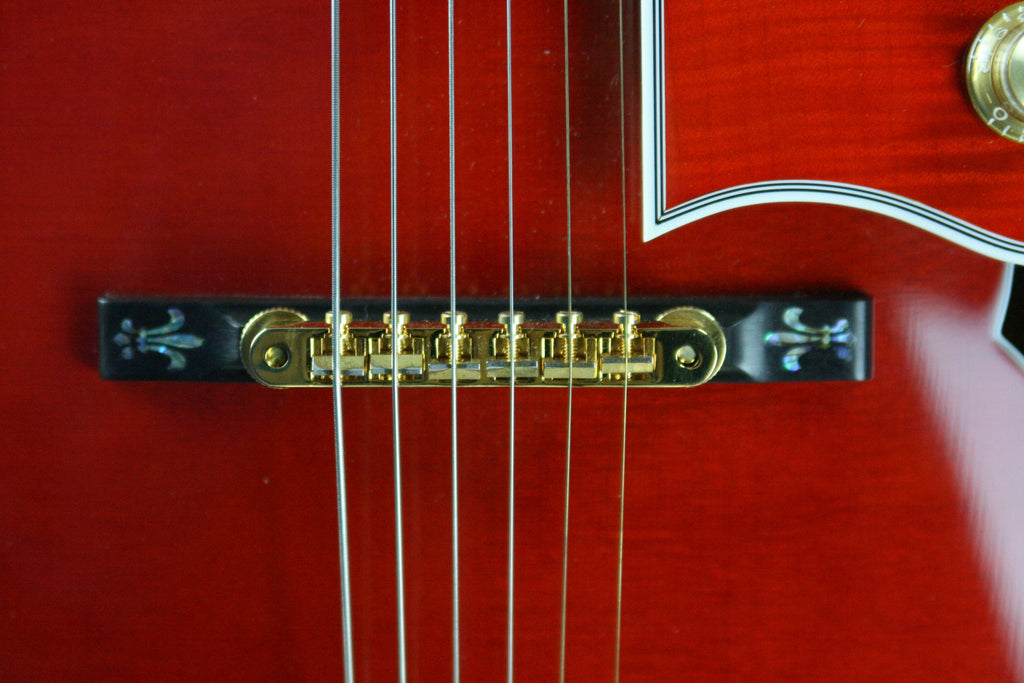 Ponte Per Chitarra JVGuitars In Palissandro Brasiliano Con Hardware Oro - Stile Gibson L-5