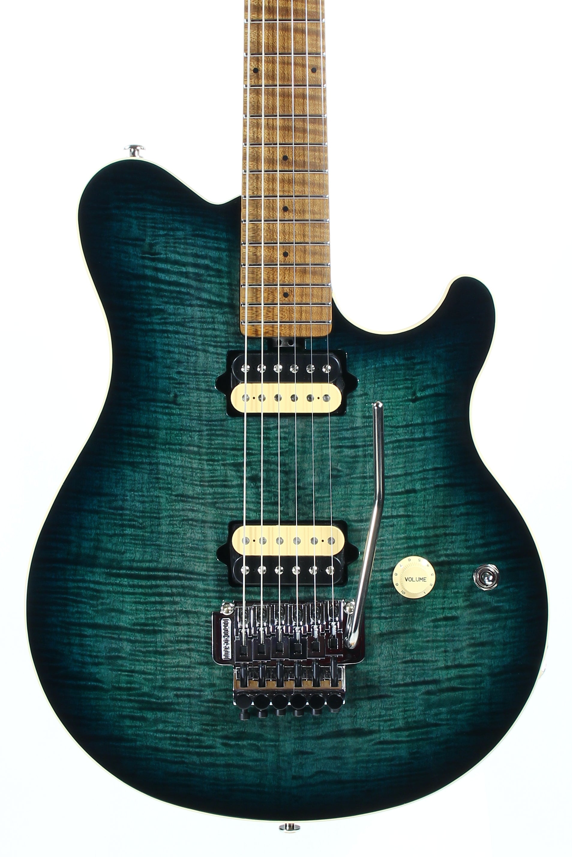 2023 Ernie Ball Music Man AXIS Flametop -- Roasted Neck, Yucatan Blue, –  Kansas City Vintage Guitars