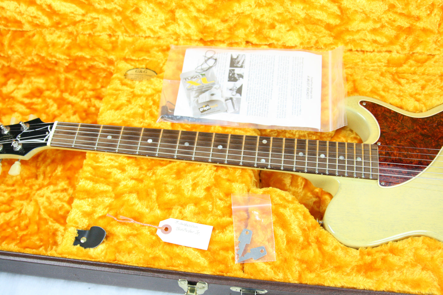 2011 Johan Gustavsson Bluesmaster Junior TV Yellow! Gibson Les Paul Jr. style!