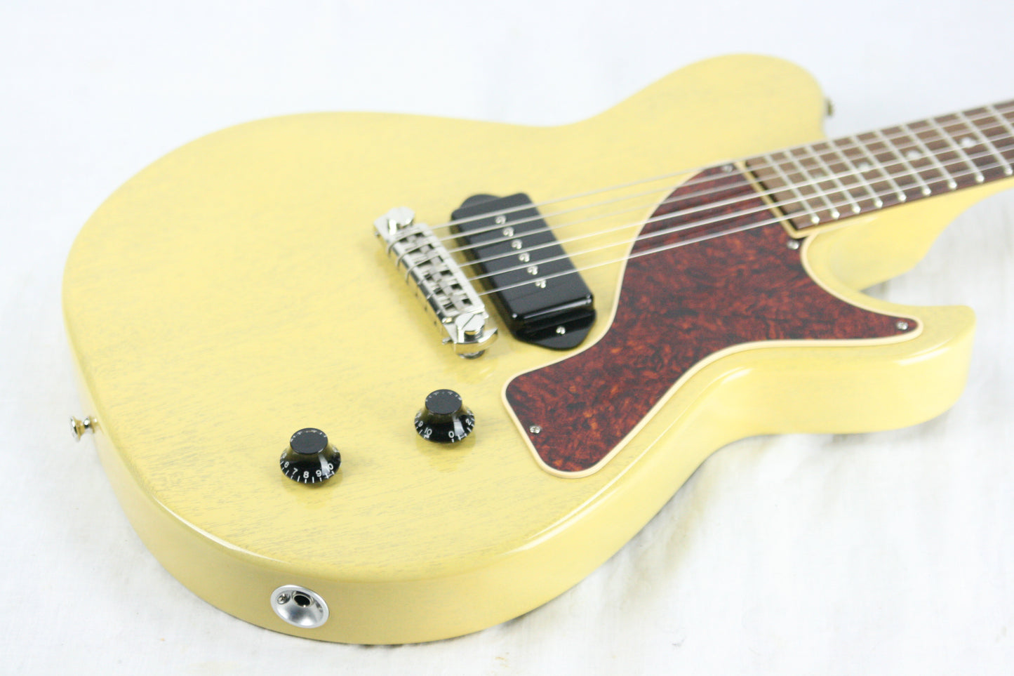 2011 Johan Gustavsson Bluesmaster Junior TV Yellow! Gibson Les Paul Jr. style!