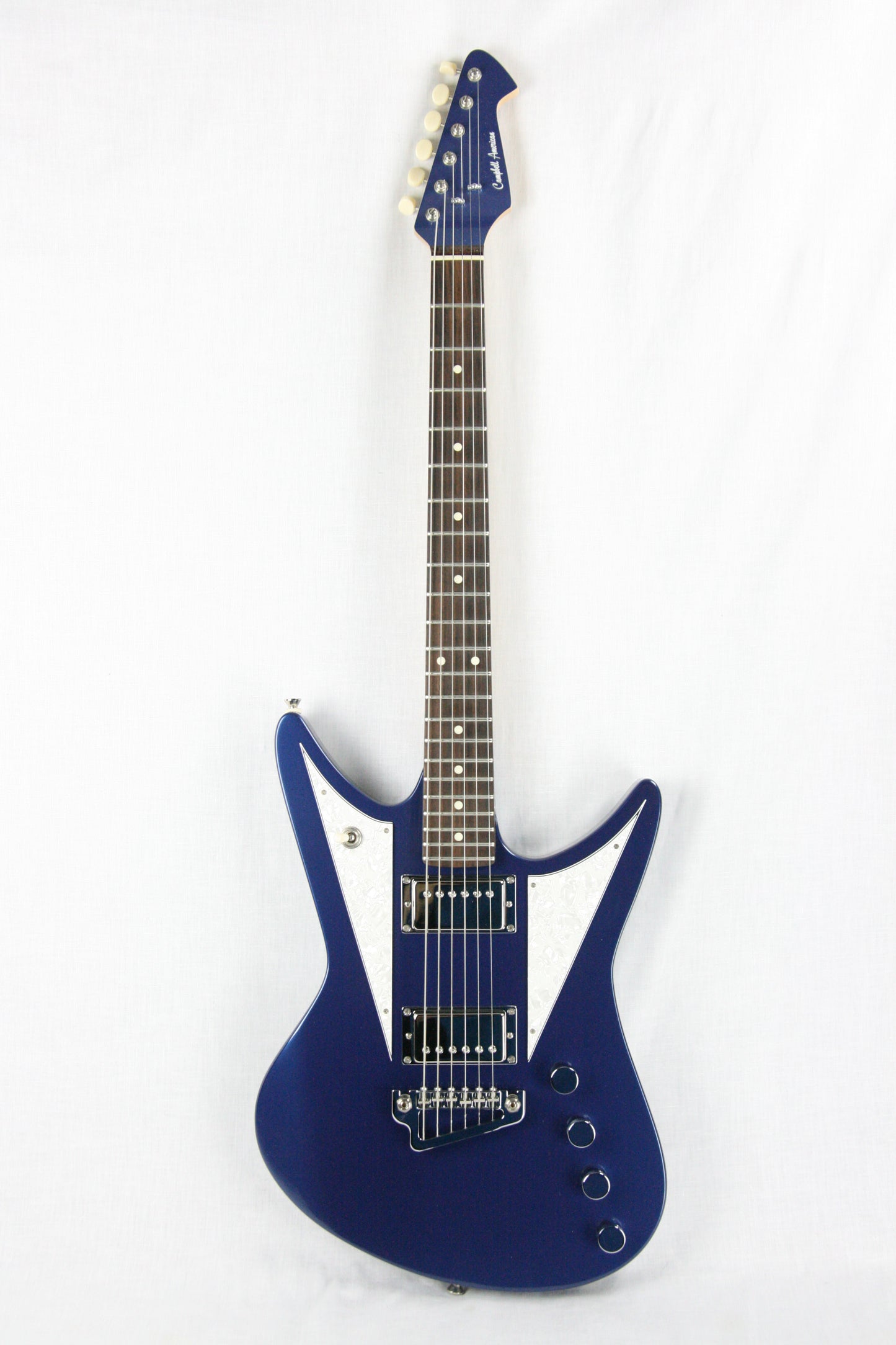 2012 Campbell American Space Biscuit Metallic Blue! Dimarzio Pickups, Nitro Finish