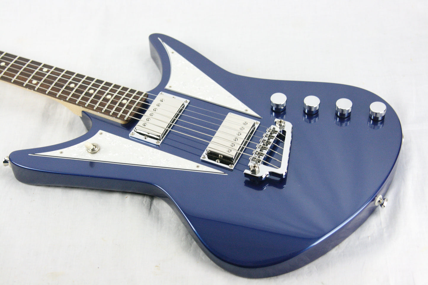 2012 Campbell American Space Biscuit Metallic Blue! Dimarzio Pickups, Nitro Finish