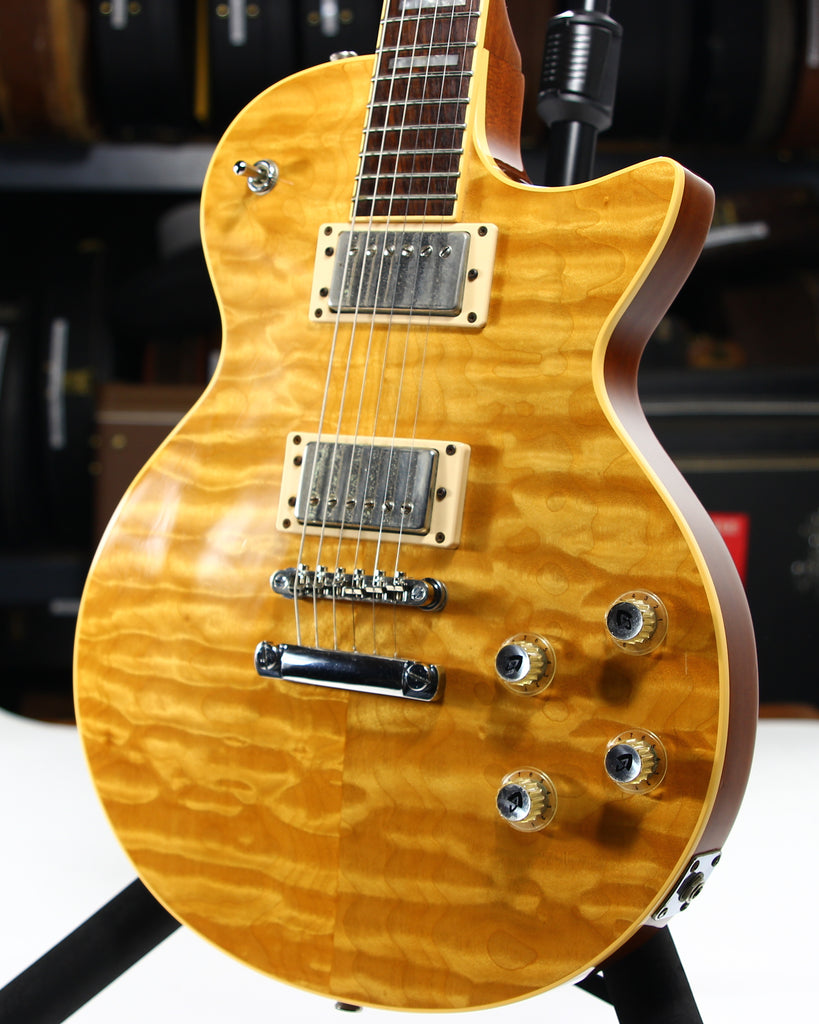 1997 Guild USA Bluesbird M-75 QUILT FLAME TOP! -- Natural Finish, Orig ...