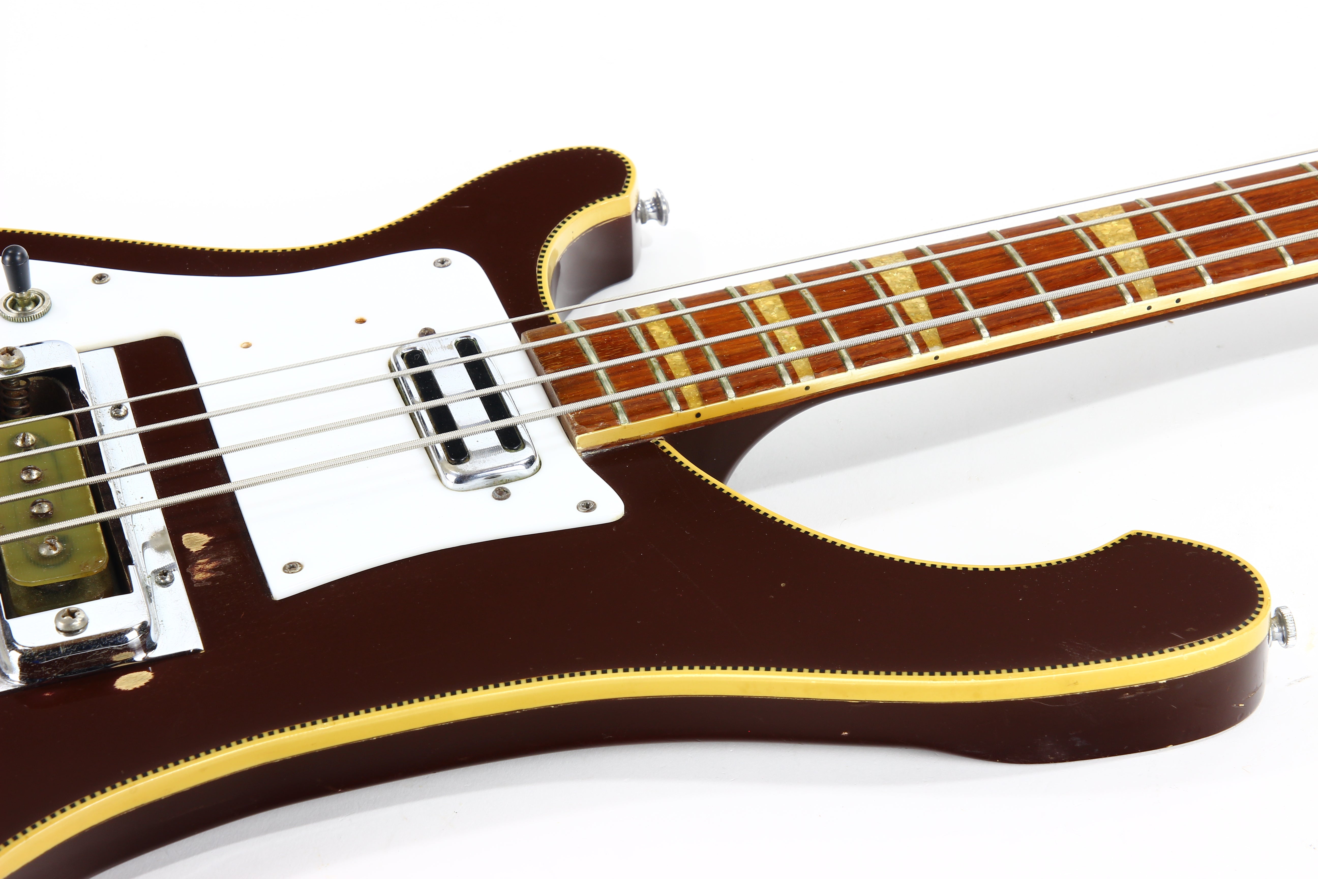 1969 Rickenbacker 4001 Bass Burgundyglo LEFT-HANDED -- EXTREMELY RARE ...
