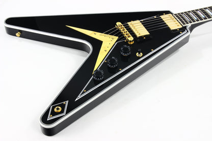 2021 Gibson Custom Shop Flying V Custom Ebony Fingerboard - Black Beauty Les Paul Appointments!