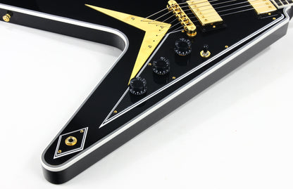 2021 Gibson Custom Shop Flying V Custom Ebony Fingerboard - Black Beauty Les Paul Appointments!