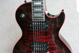 *SOLD*  2009 Gibson BLACK WIDOW Les Paul #1 of 25! Custom Shop Ebony Board, Black Red Stinger! Flametop! 1959 Neck!