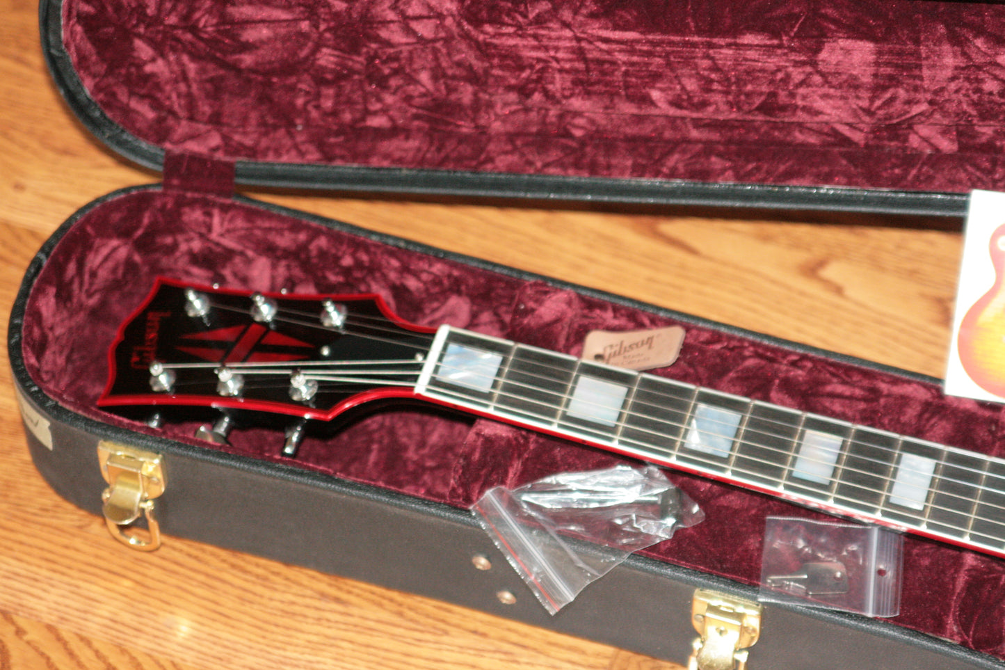 2009 Gibson BLACK WIDOW Les Paul #1 of 25! Custom Shop Ebony Board, Black Red Stinger! Flametop! 1959 Neck!