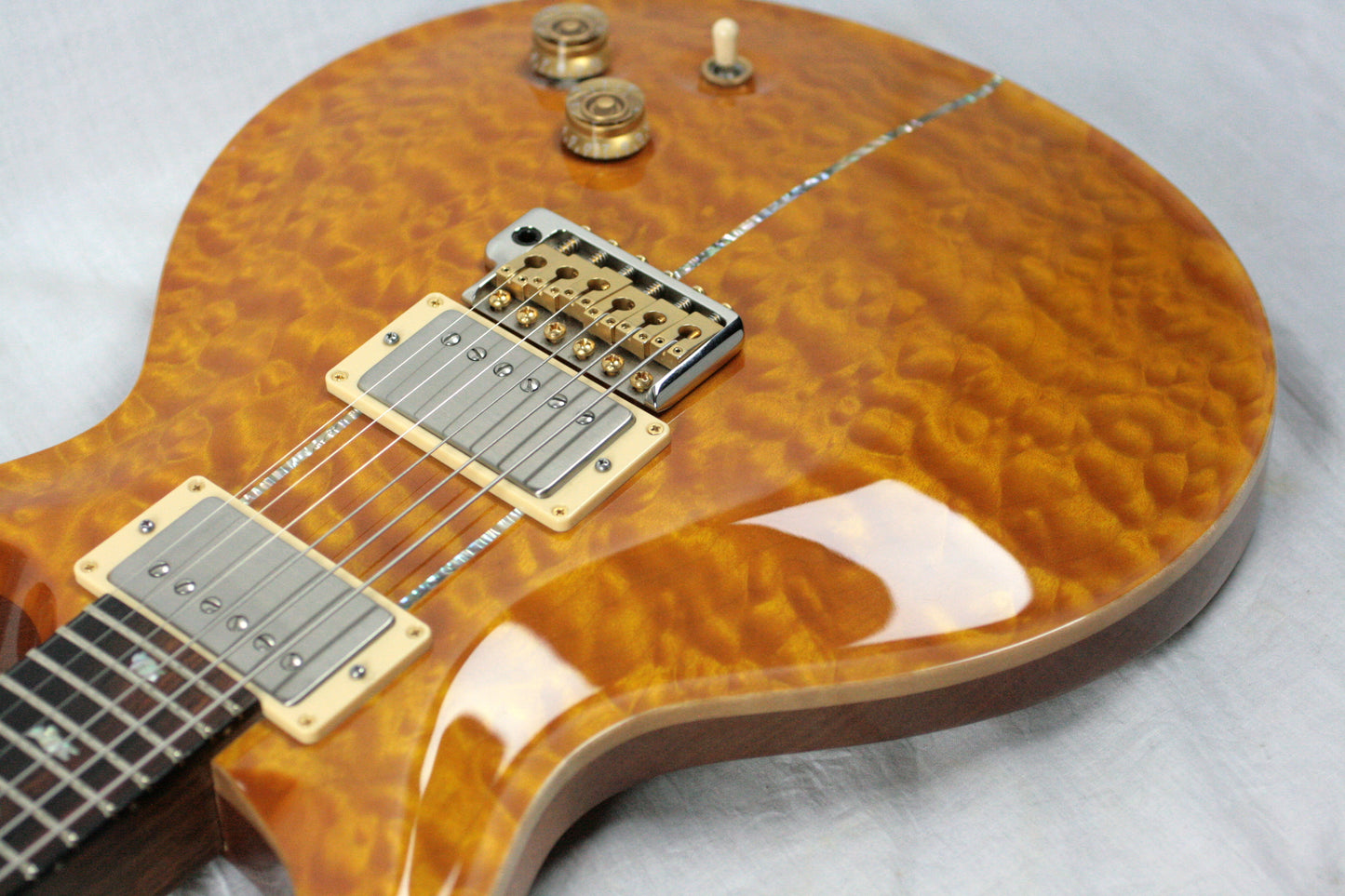 2004 PRS Solid BRAZILIAN ROSEWOOD Neck Santana Limited Edition 1/200! Paul Reed Smith Yellow Quilt
