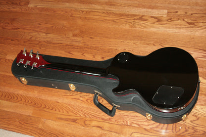 2009 Gibson BLACK WIDOW Les Paul #1 of 25! Custom Shop Ebony Board, Black Red Stinger! Flametop! 1959 Neck!