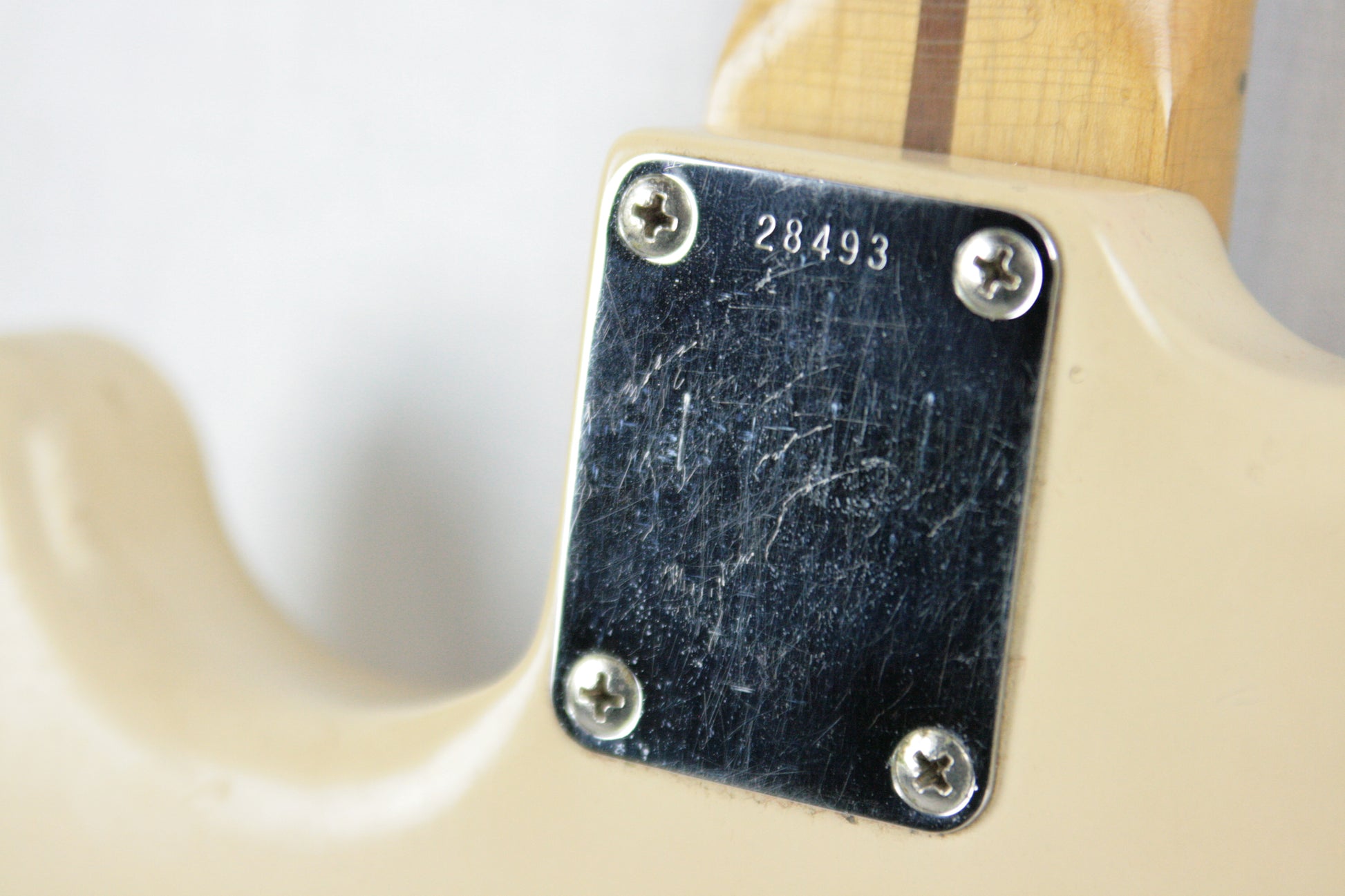 1950's Fender Neck Plate Serial Number