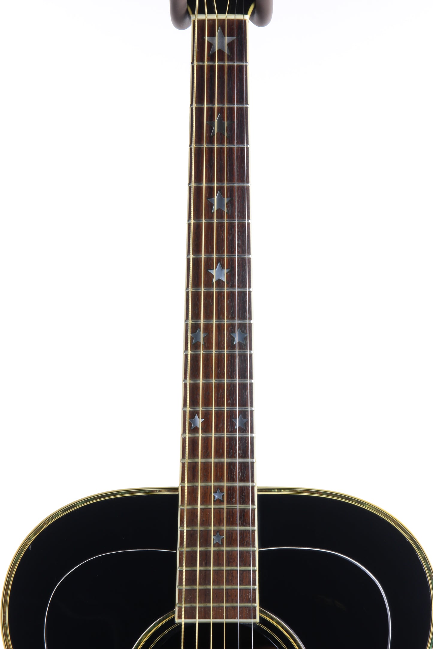 1980 Morris WJ-50 B Black Everly Brothers Gibson J-180 Japan Copy - Jacaranda, Fancy Trim