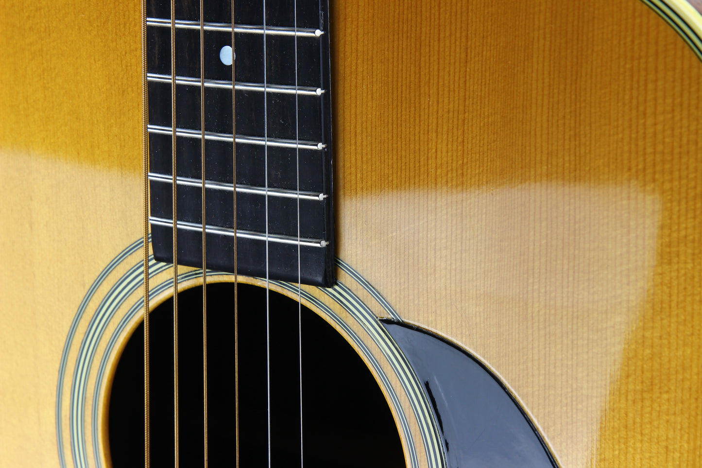 1974 Martin D-28 CLEAN All-Original -- Natural, Dreadnought, Rosewood Back/Sides, Blue Case!