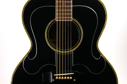 1980 Morris WJ-50 B Black Everly Brothers Gibson J-180 Japan Copy - Jacaranda, Fancy Trim