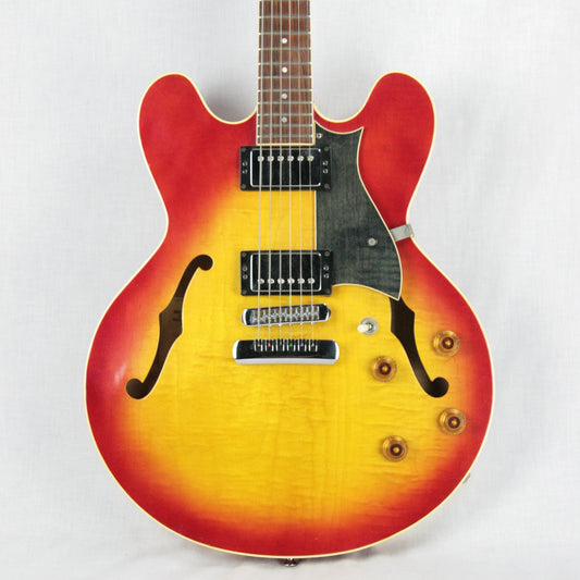 1999 Heritage H-535 Cherry Sunburst Semi-Hollowbody Guitar! Made in USA Kalamazoo Factory!