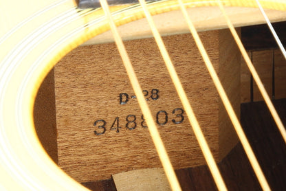 1974 Martin D-28 CLEAN All-Original -- Natural, Dreadnought, Rosewood Back/Sides, Blue Case!