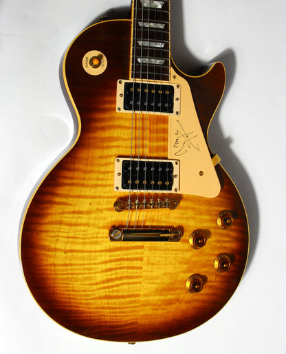 1995 Gibson Jimmy Page Les Paul Standard Signature 1959 Model - Iced Tea Plus Flametop Classic