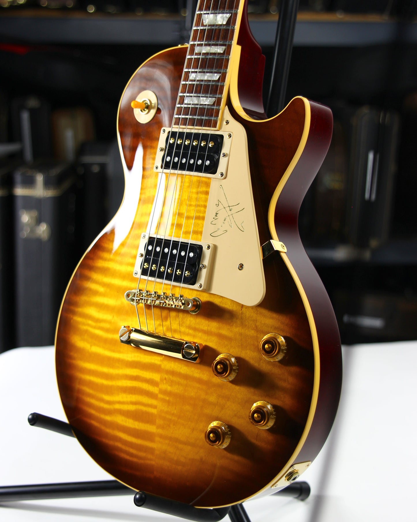 1995 Gibson Jimmy Page Les Paul Standard Signature 1959 Model - Iced Tea Plus Flametop Classic