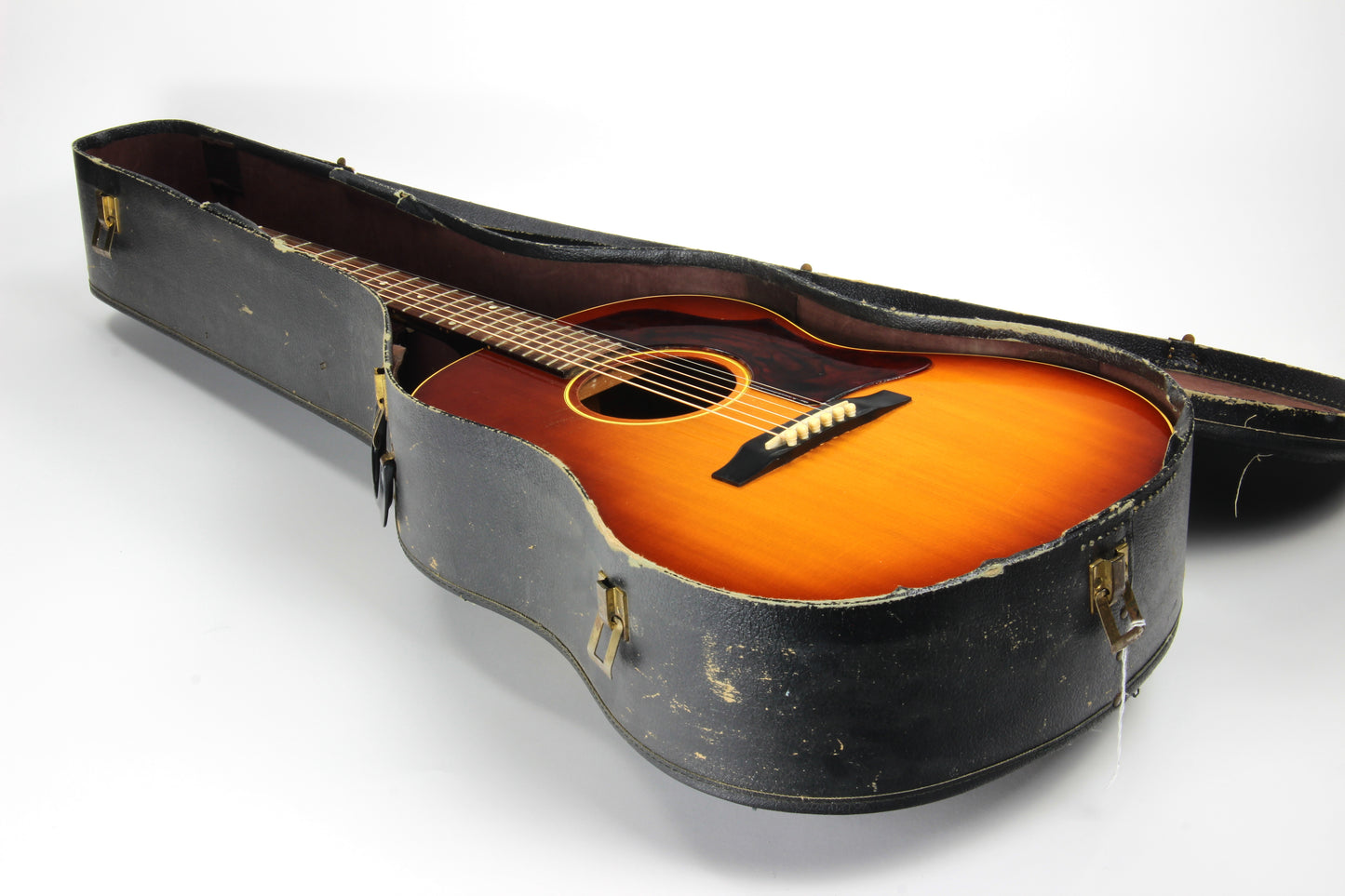 1965 Gibson LG-1 Sunburst Small Body Acoustic Flat Top - No Cracks! - Wide Nut 1-11/16"