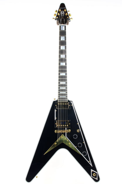 2021 Gibson Custom Shop Flying V Custom Ebony Fingerboard - Black Beauty Les Paul Appointments!