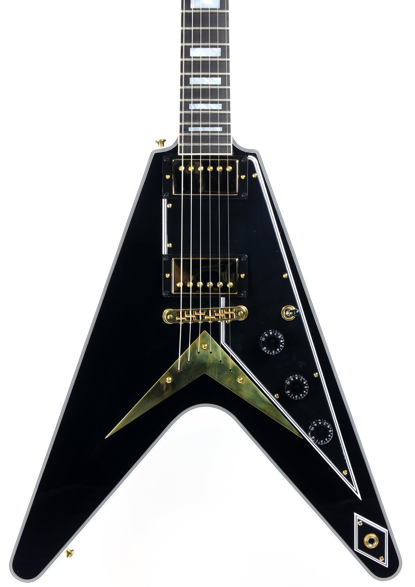 2021 Gibson Custom Shop Flying V Custom Ebony Fingerboard - Black Beauty Les Paul Appointments!