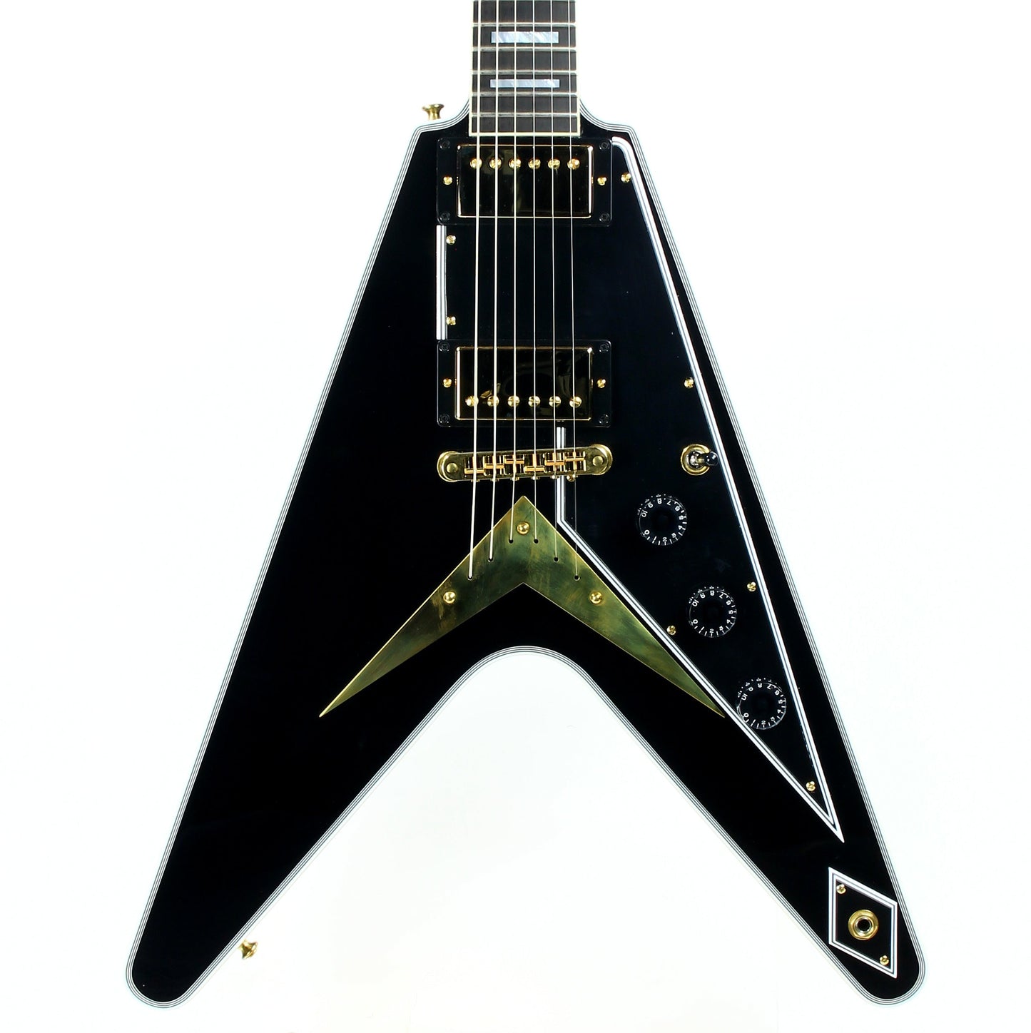 2021 Gibson Custom Shop Flying V Custom Ebony Fingerboard - Black Beauty Les Paul Appointments!