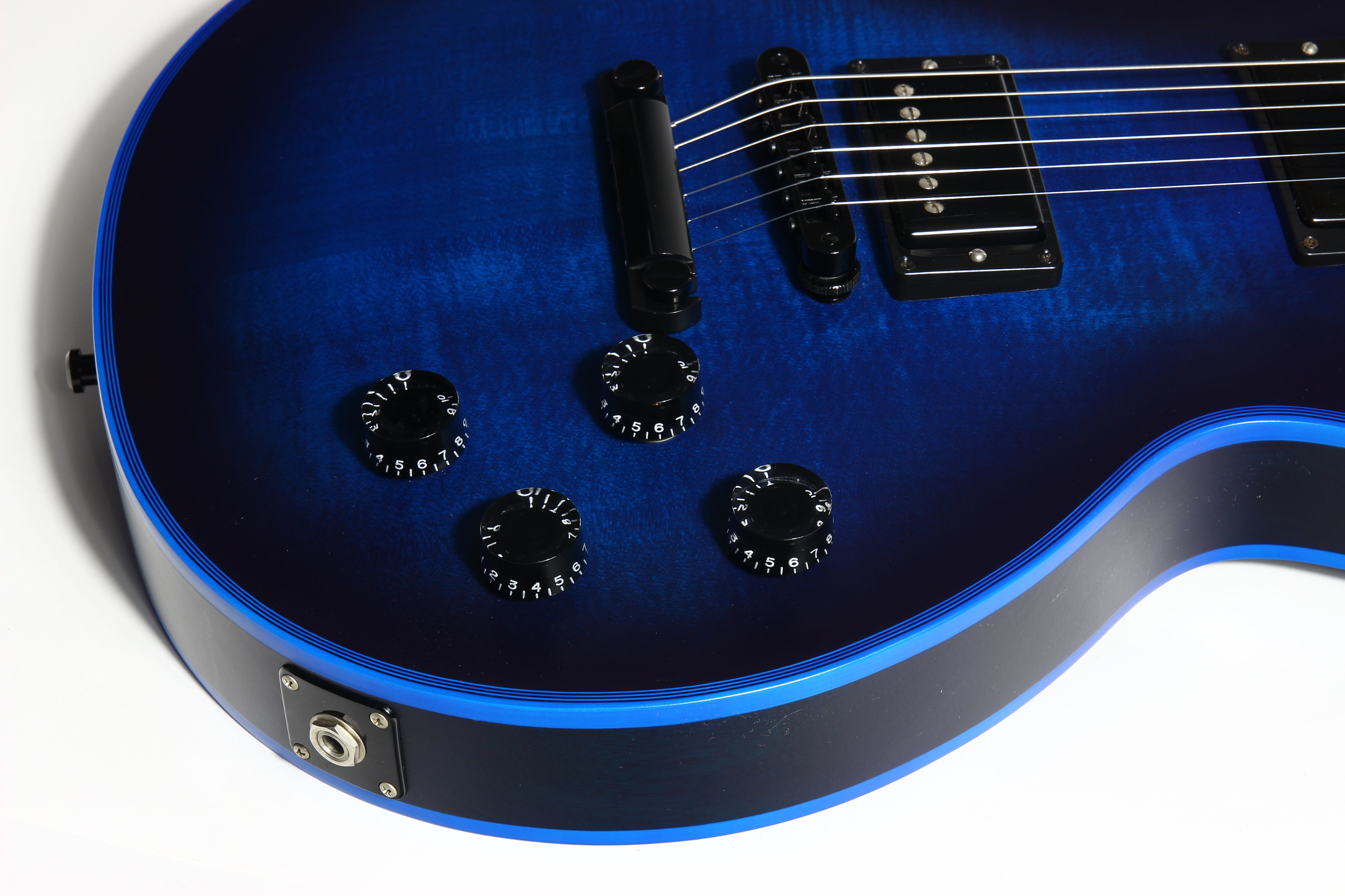 2017 Gibson Custom Shop Les Paul SATIN BLUE BURST WIDOW -- Rare Limite –  Kansas City Vintage Guitars