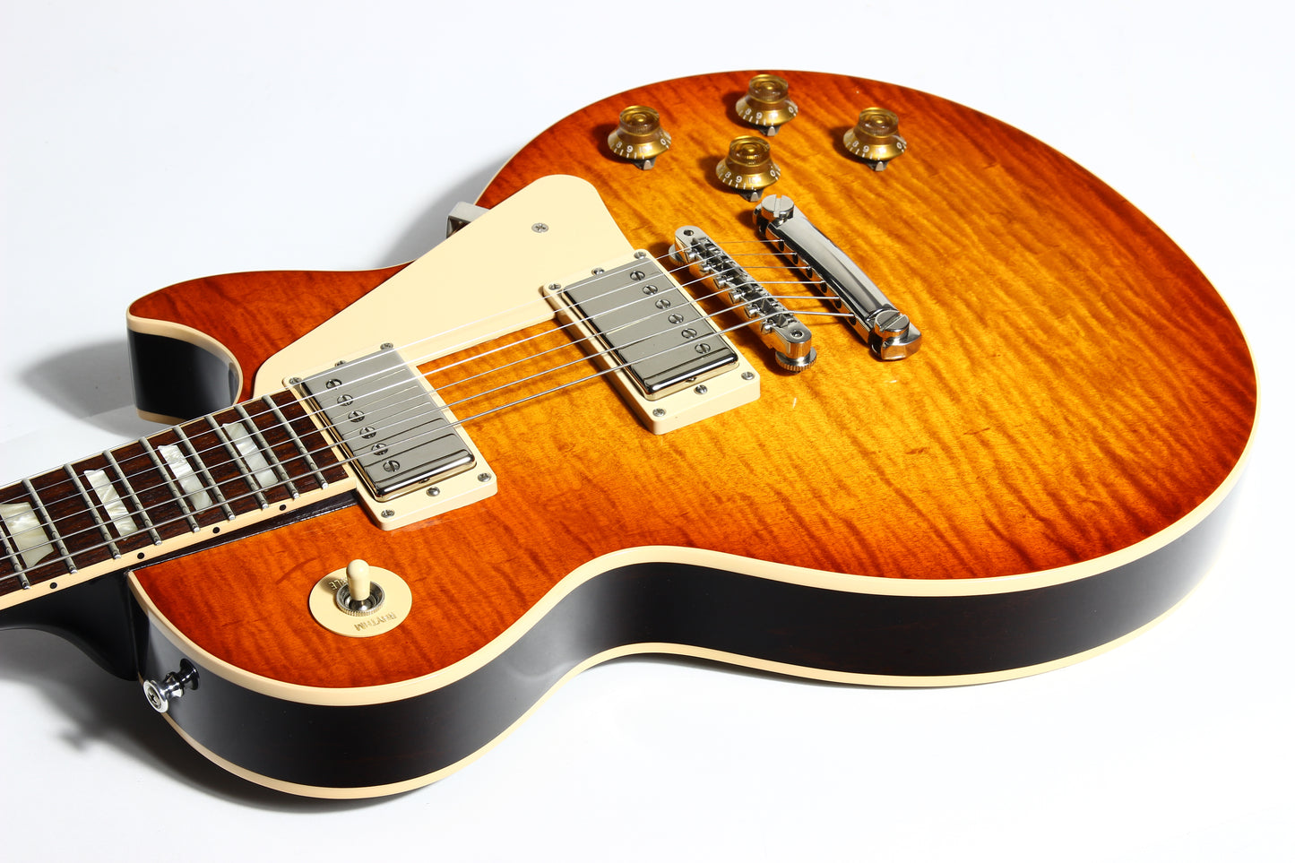 2016 Gibson Memphis ES Les Paul NO F-HOLE! Flametop Plus Limited Edition -- Standard 335 figured