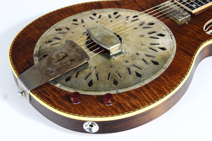 2021 Mule Resophonic MAVIS Electric Resonator - F-Hole, Flame Top & Neck, Volume/Tone Knobs!