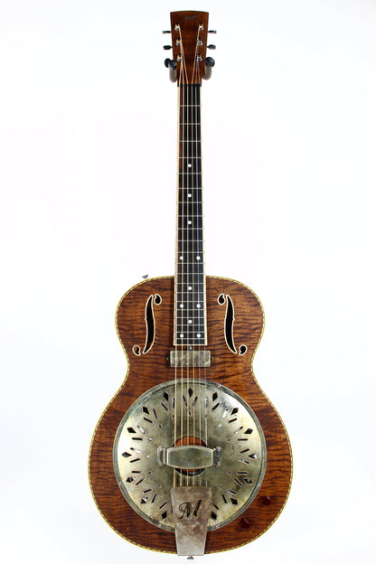 2021 Mule Resophonic MAVIS Electric Resonator - F-Hole, Flame Top & Neck, Volume/Tone Knobs!